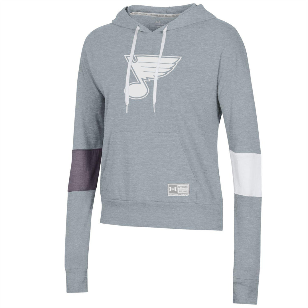 ST. LOUIS BLUES UNDER ARMOUR YOUTH GAMEDAY HOODIE - GRAY