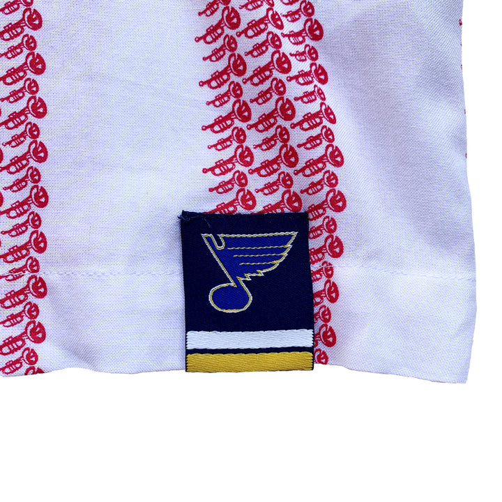ST. LOUIS BLUES LUSSO STYLE FLAG CAMP SHIRT Mens Lusso   