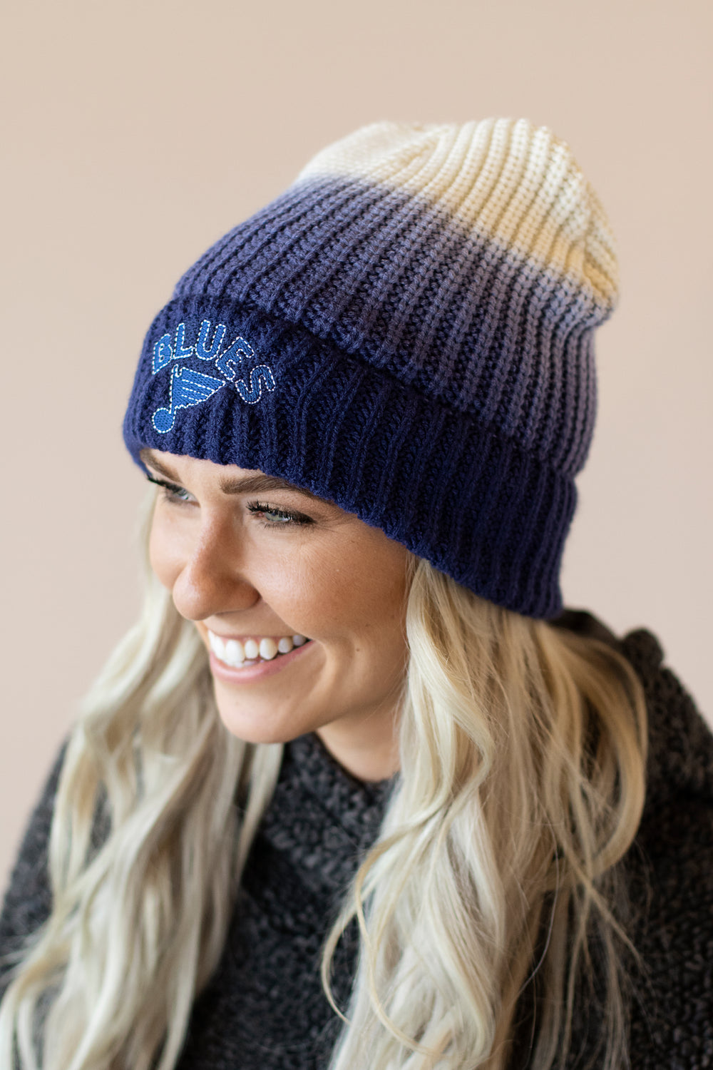 St Louis Blues Camo Military Cuffed Pom Knit Hat Beanie – Fan Cave