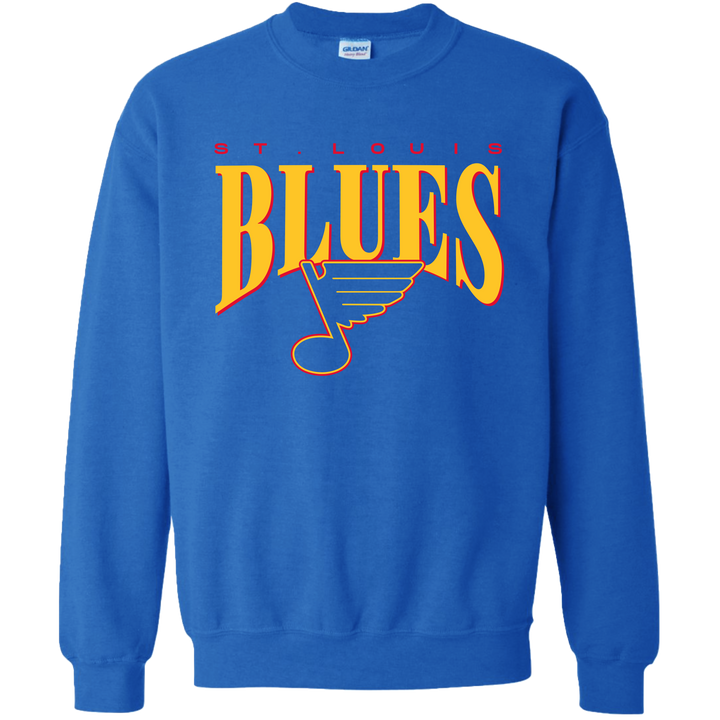 ST. LOUIS BLUES SERIES SIX VINTAGE CREWNECK SWEATER- BLUE
