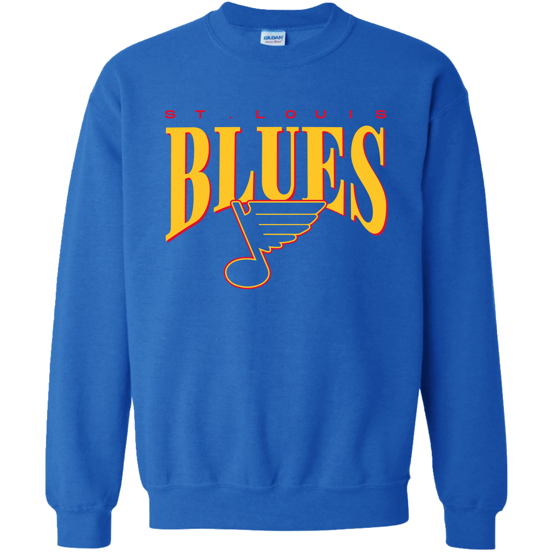 ST. LOUIS BLUES SERIES SIX VINTAGE CREWNECK SWEATER- BLUE