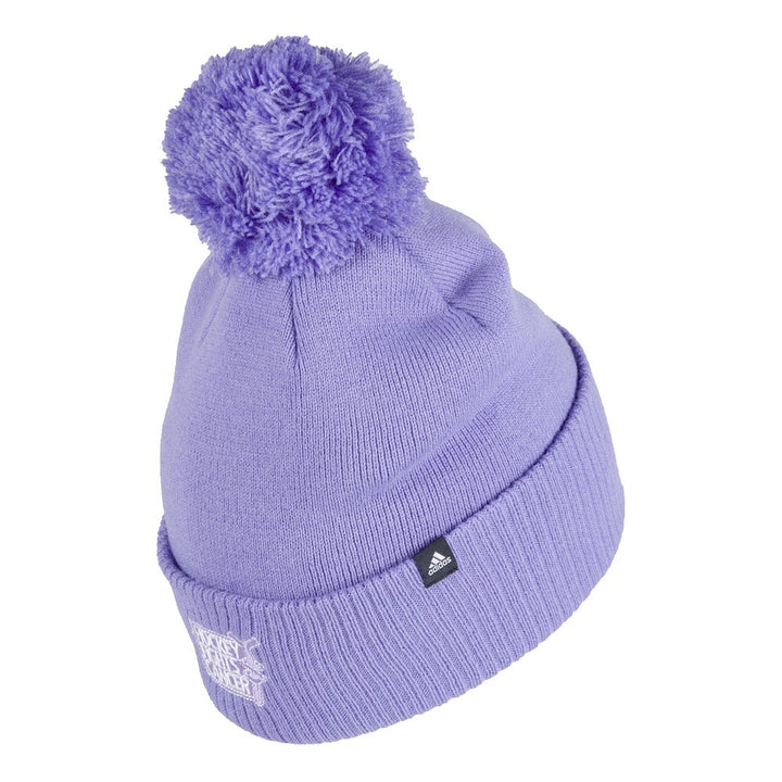 ST. LOUIS BLUES ADIDAS HOCKEY FIGHTS CANCER POM KNIT - PURPLE