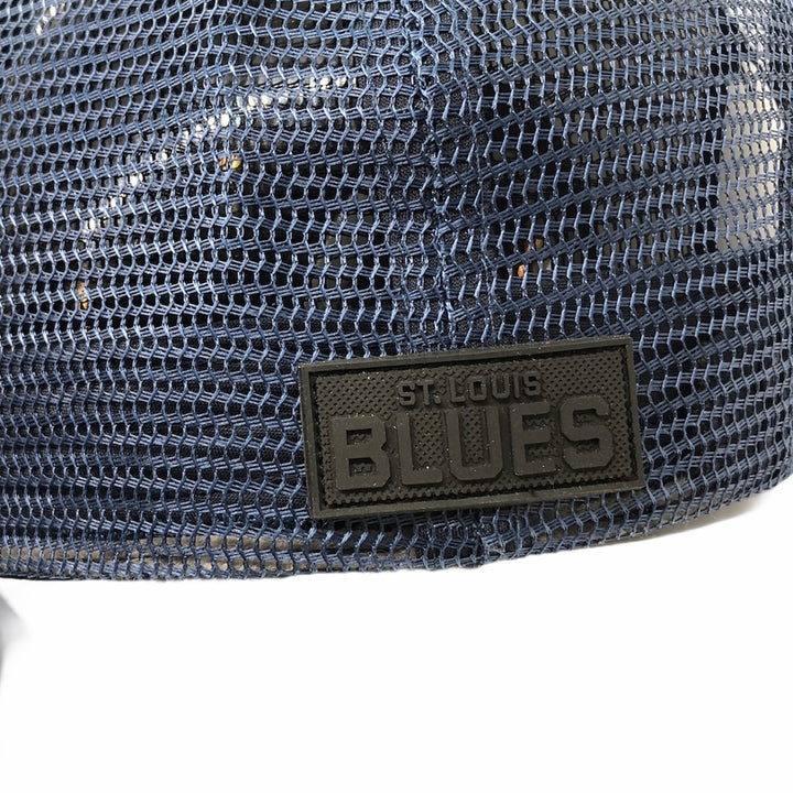 ST. LOUIS BLUES LUSSO STYLE ARCH MESH SNAPBACK  - NAVY CAMO Hat STL Authentics   