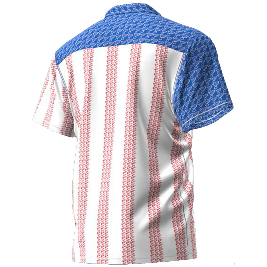 ST. LOUIS BLUES LUSSO STYLE FLAG CAMP SHIRT Mens Lusso   