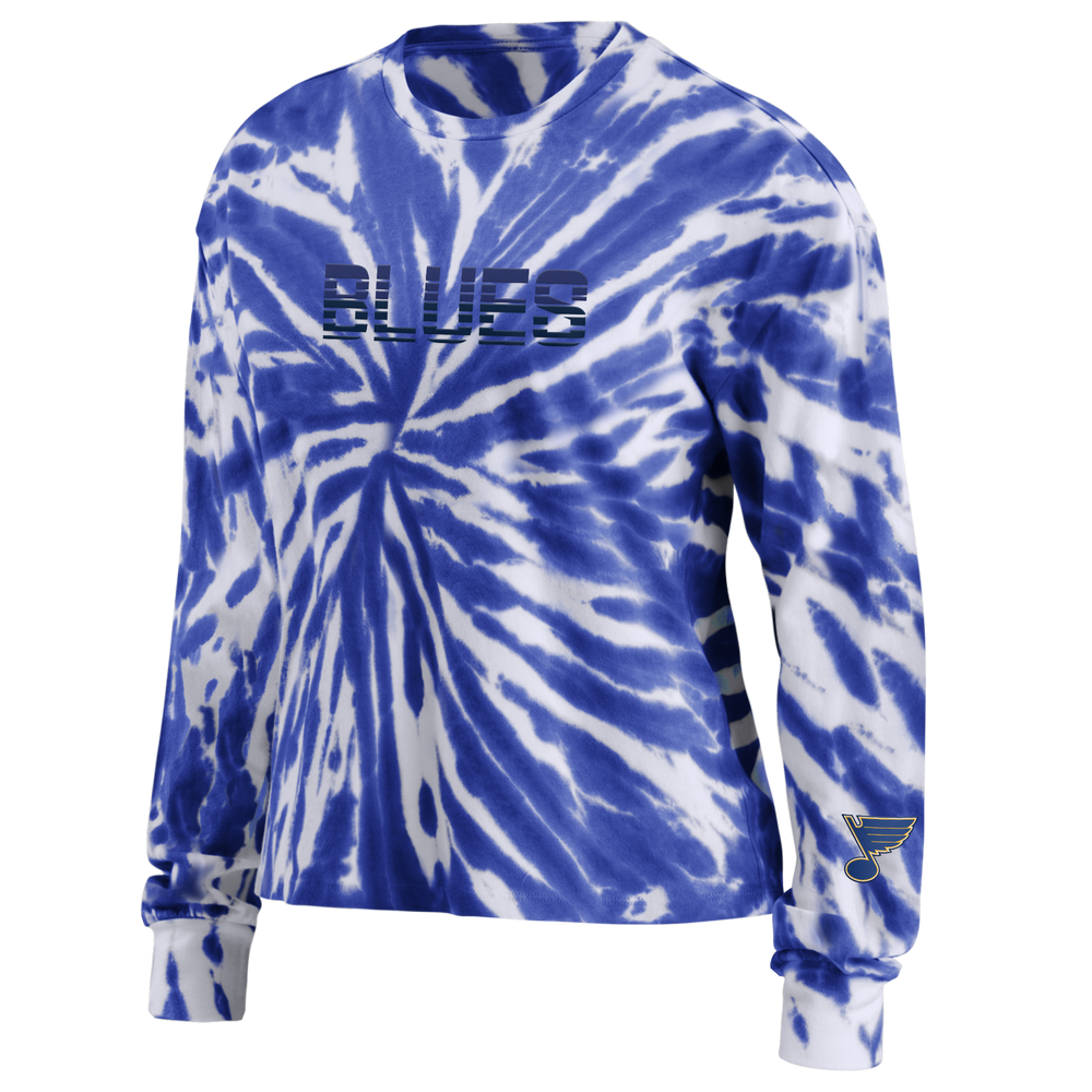 Erin Andrews Ladies Tie Dye Crew T-Shirt Long Sleeve Erin Andrews   