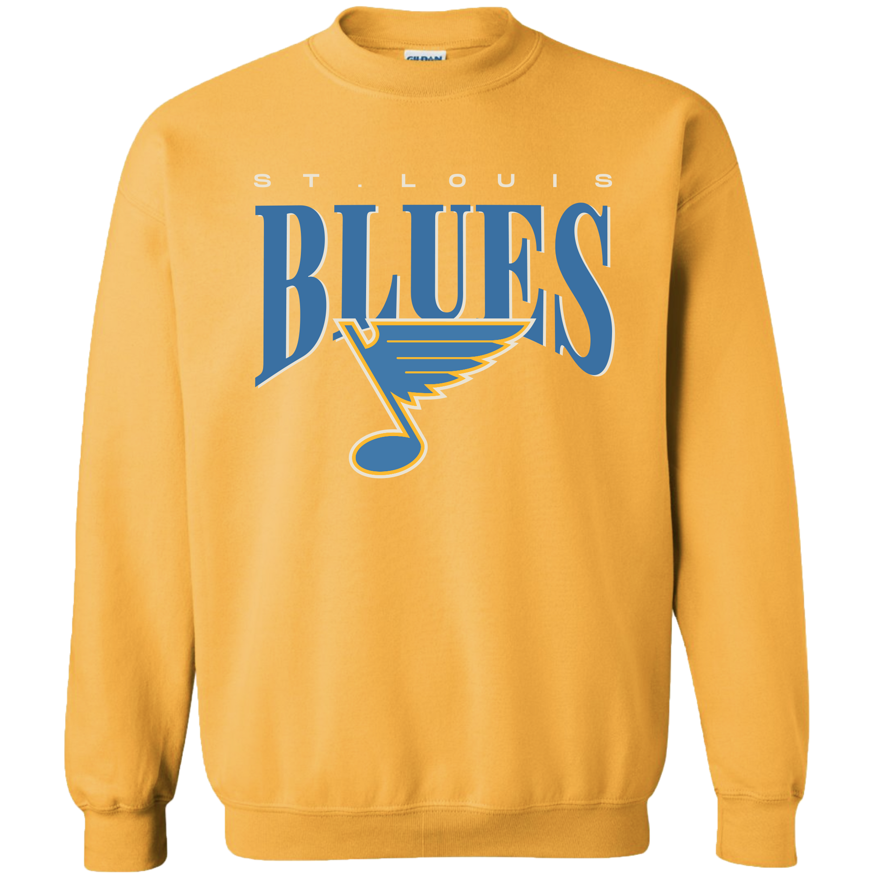 Vintage 90s Saint Louis Blues Hockey Print Crewneck Sweatshirt - Trends  Bedding