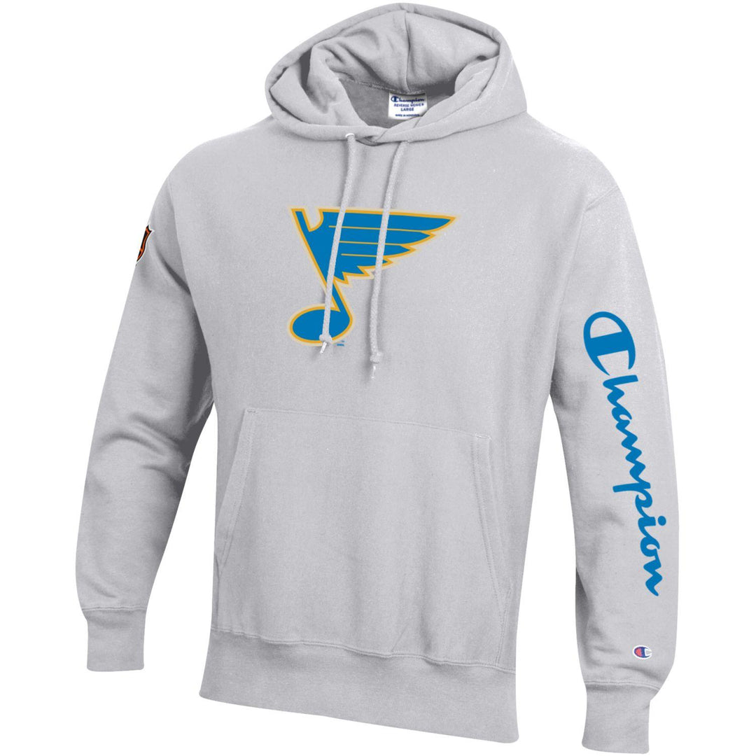 ST. LOUIS BLUES CHAMPION REVERSE WEAVE HOODIE - GREY T-shirt Champion   