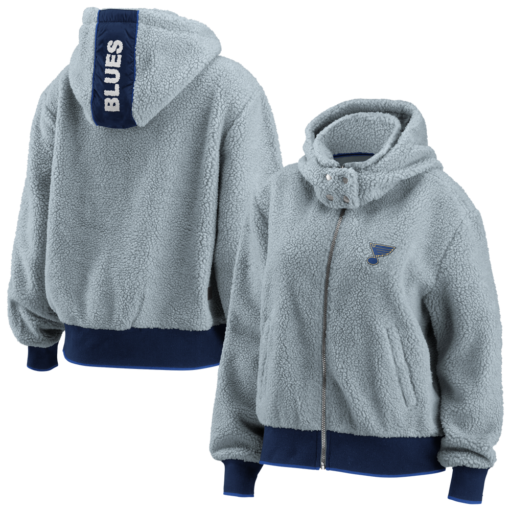 Mitchell & Ness Blues Heavyweight Full Zip Hood – STL Authentics