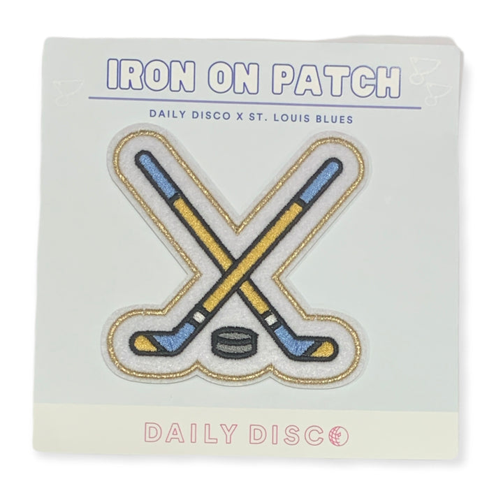 Daily Disco Embroidered Hockey Stick Patch  Daily Disco   