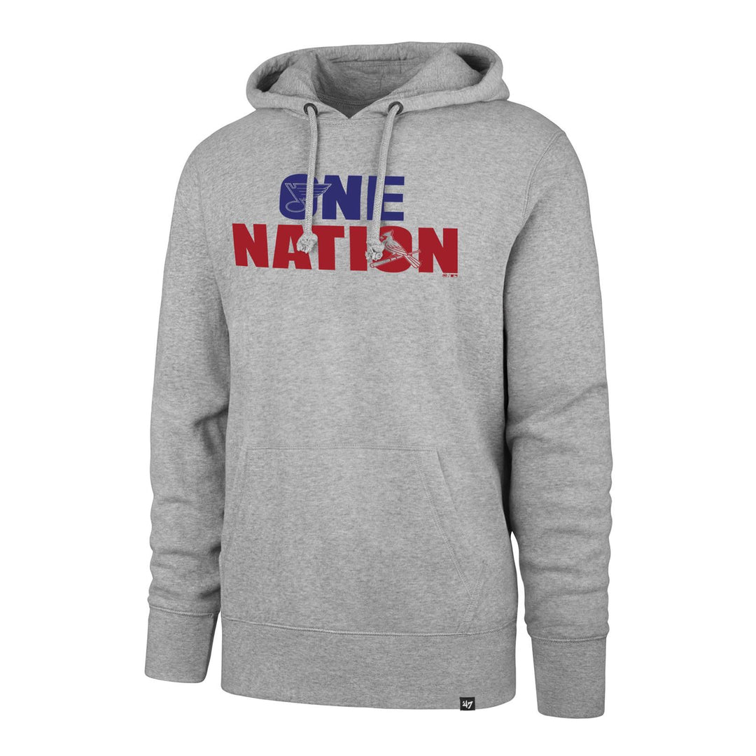One Nation Hoodie - Gray Other '47 Brand Small  