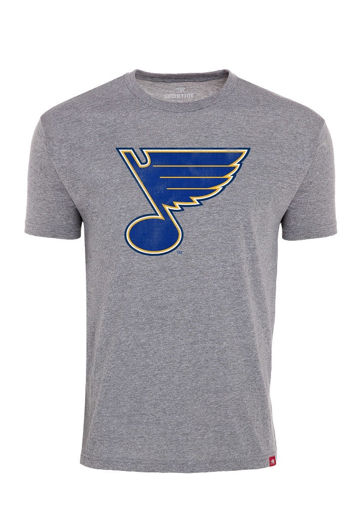 ST. LOUIS BLUES SPORTIQE NOTE COMFY TEE - GREY T-shirt Sportiqe   