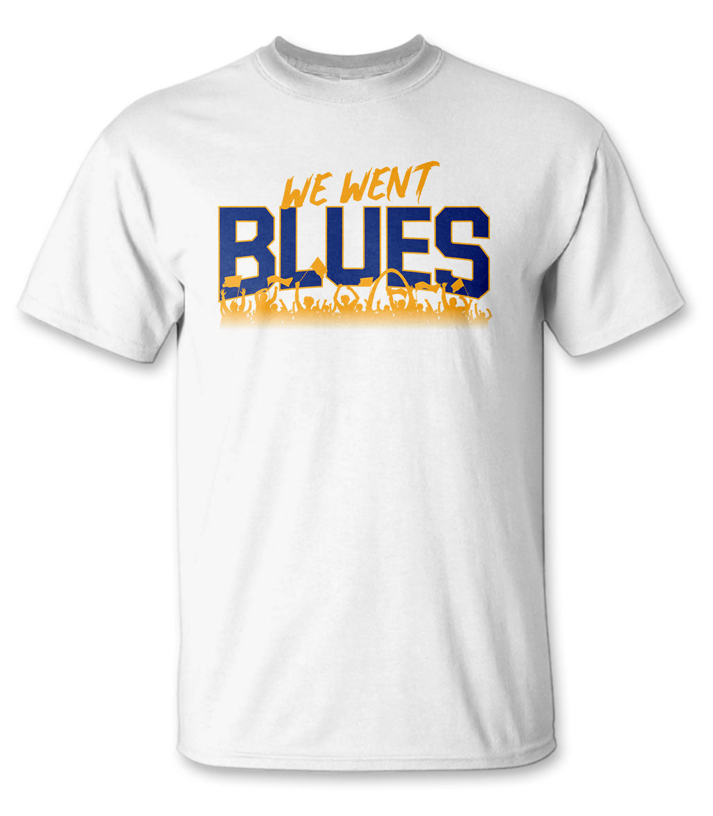 ST. LOUIS BLUES WE WENT BLUES TEE - WHITE Mens Walk On Apparel   