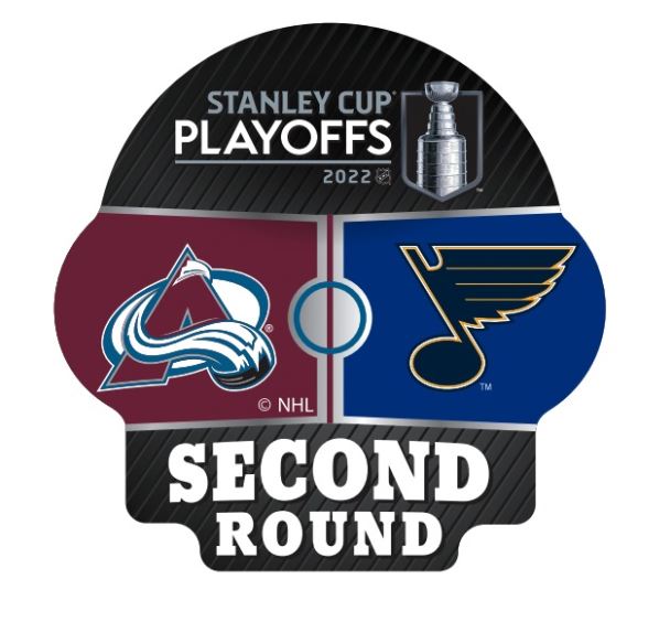 ST. LOUIS BLUES AMINCO 2022 STANLEY CUP PLAYOFFS SECOND ROUND LAPEL PIN Novelties Aminco   