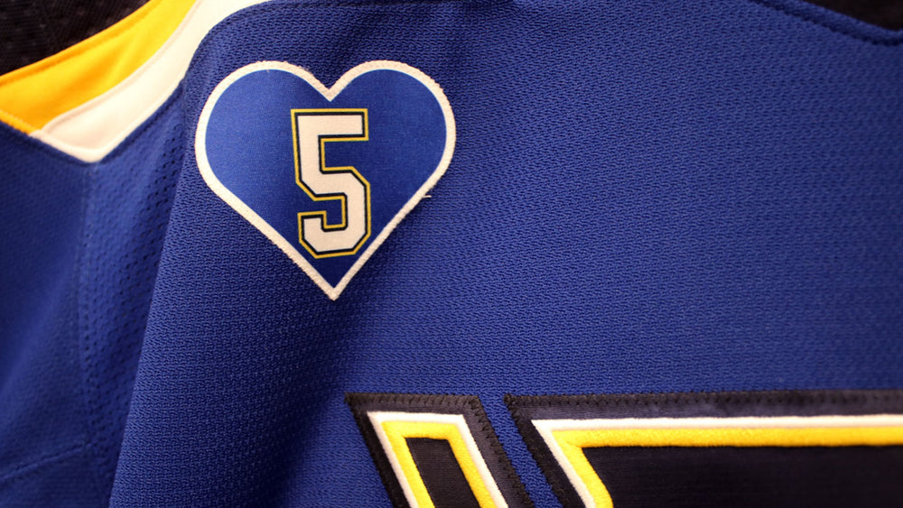 ST. LOUIS BLUES LIEBE BOBBY PLAGER HEART PATCH - ROYAL Patch Liebe