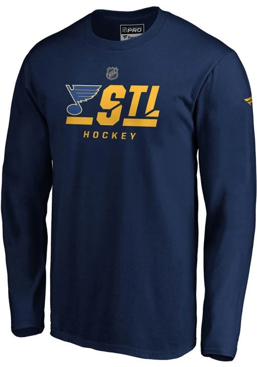 ST. LOUIS BLUES FANATICS STL HOCKEY LONG SLEEVE TEE