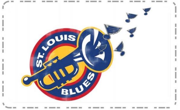 ST. LOUIS BLUES 2LU TRUMPET NOTE TEE - GRAY T-shirt 2LU