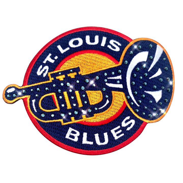 Trumpet Note Heat Applicated Patch Novelties Lusso Bling Patch  
