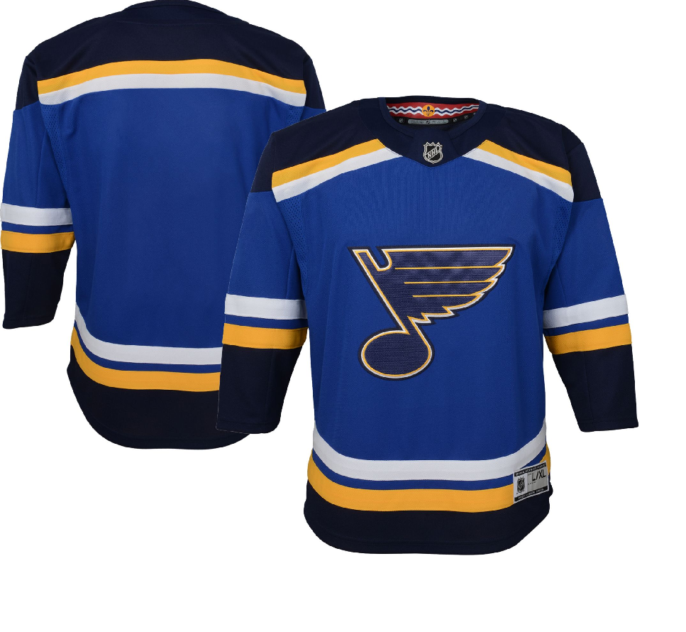 ST. LOUIS BLUES OUTERSTUFF YOUTH HOME REPLICA JERSEY - ROYAL