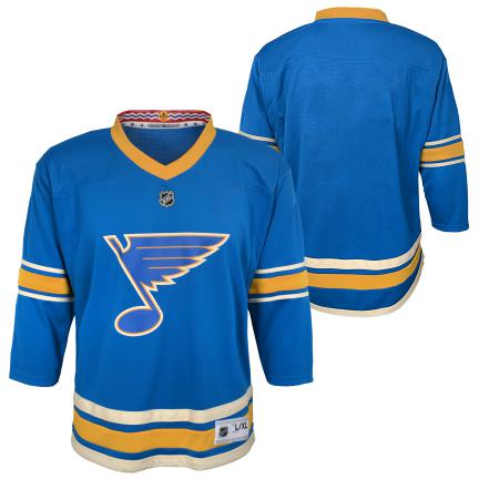 ST. LOUIS BLUES OUTERSTUFF YOUTH AWAY PREMIER JERSEY - WHITE
